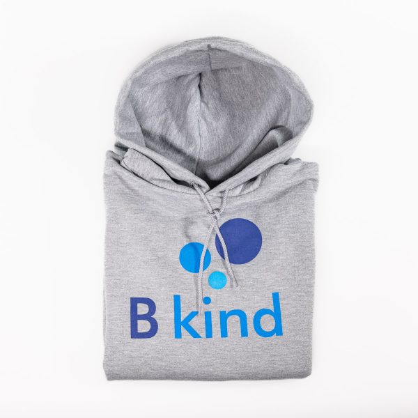 A hoodie with the word b kind on it.